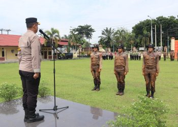 14 Bintara Remaja Angkatan 52 Gelombang II Tahun 2024 Dibaret, Wakapolres Musi Rawas : Terus Belajar, Berikan Inovasi dan Jadilah Polisi Baik Bagi Masyarakat