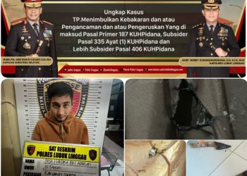 Satreskrim Polres Lubuk Linggau, Polda Sumsel berhasil mengukap aksi kriminal pengerusakan disertai pembakaran,