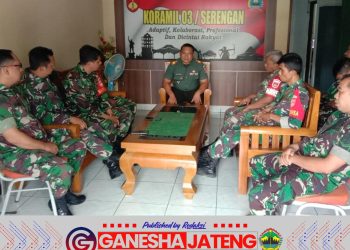 Danramil 03/Serengan Ajak Anggota Jaga Kekompakan dan Fokus pada Tugas