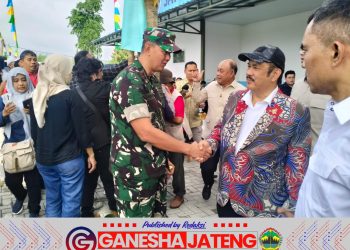 Dandim Boyolali Dampingi Kunjungan Kerja Menteri PPN/Bappenas RI di Dapur Sehat Ngemplak