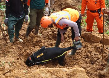 Ratusan Personel Polri Diterjunkan Tangani Longsor dan Buka Akses di Pekalongan