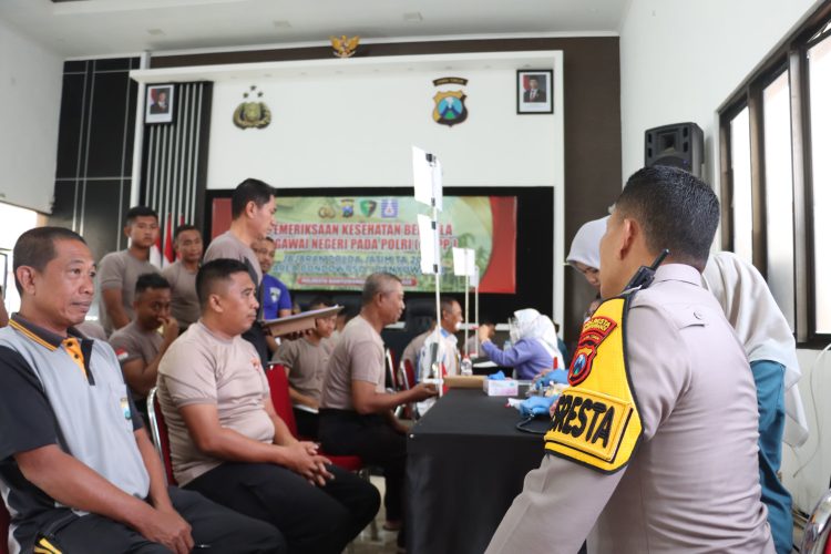 Gelar Rikes Berkala; Polresta Banyuwangi Pastikan Kesehatan Personel Prima*