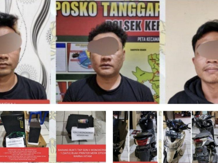 Polres Sragen Berhasil Ungkap Kasus Pencurian dengan Pemberatan di Dua Sekolah Dasar Polres Sragen Berhasil Ungkap Kasus Pencurian dengan Pemberatan di Dua Sekolah Dasar