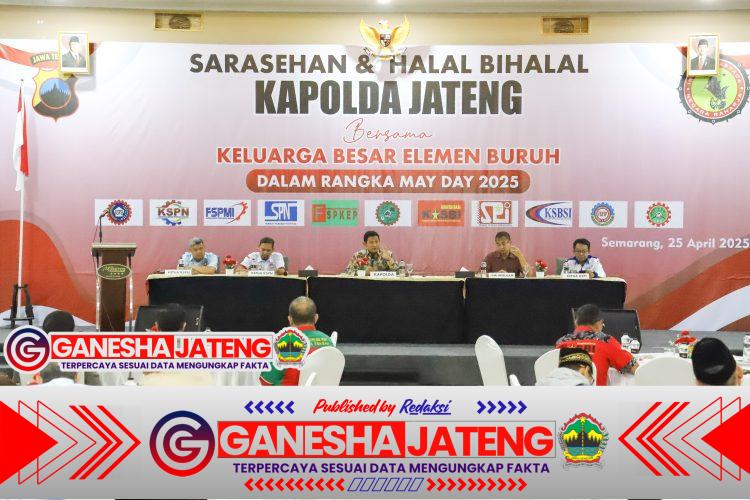 Sarasehan Kapolda Jateng Dengan Serikat Buruh; Komitmen Wujudkan May Day 2025 Kondusif