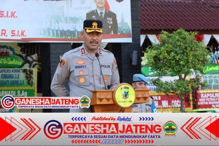 Kapolres Kendal Pimpin Apel Pagi, Tekankan Inovasi dan Profesionalisme Anggota