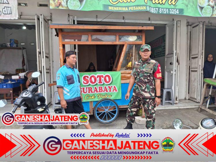 Babinsa Serengan Motivasi Pelaku UMKM Lewat Bintahwil