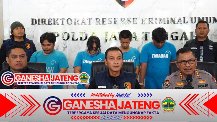 Peras Para Korbannya, Empat Pelaku Premanisme Berkedok Wartawan Ditangkap Polda Jateng