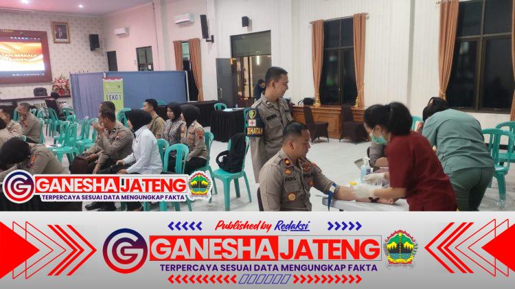 Polres Kebumen Kembali Gelar Pemeriksaan Kesehatan Berkala untuk Personel