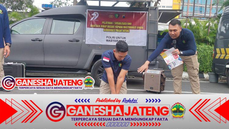Polda Jateng Gelar Bakti Kesehatan Saat Car Free Day, Warga Semarang menyambut Antusias