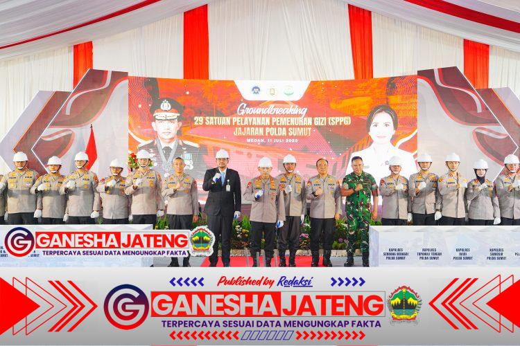 Hadiri Groundbreaking 29 SPPG Polda Sumut dan Jajaran, Kapolri Komitmen Dukung Program MBG Hadiri Groundbreaking 29 SPPG Polda Sumut dan Jajaran, Kapolri Komitmen Dukung Program MBG