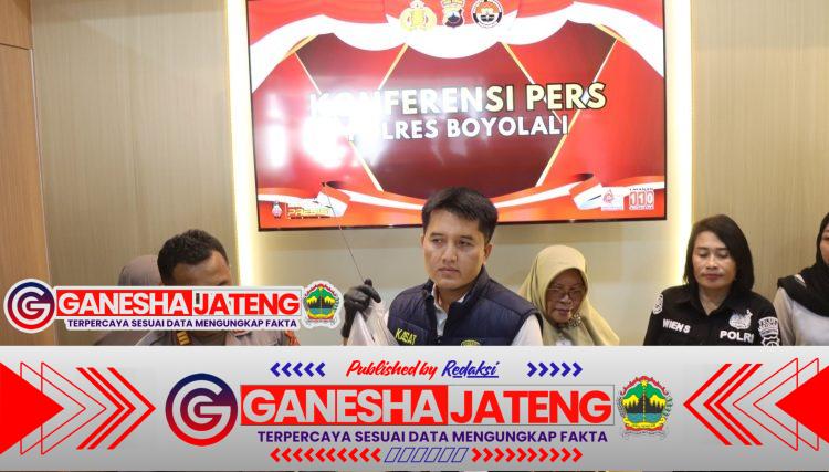 Polres Boyolali Gelar Konferensi Pers Ungkap Kasus Kekerasan Terhadap Anak: Satu Tersangka Diamankan