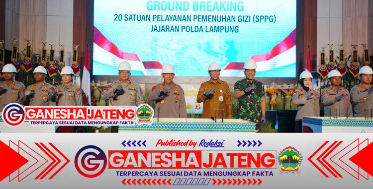Komitmen Dukung Program MBG, Kapolri Resmikan 20 SPPG Jajaran Polda Lampung
