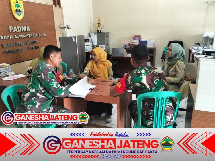Babinsa dan Aparat Desa Nganti Perkuat Sinergi Jaga Kamtibmas