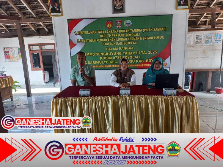 Satgas TMMD Boyolali Dorong Warga Kelola Sampah Rumah Tangga Jadi Lebih Bernilai