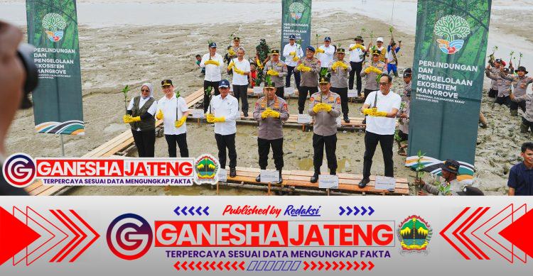 Kapolri dan Menteri LH Tanam Mangrove di Kalbar, Dorong Kepedulian Untuk Lestarikan Lingkungan