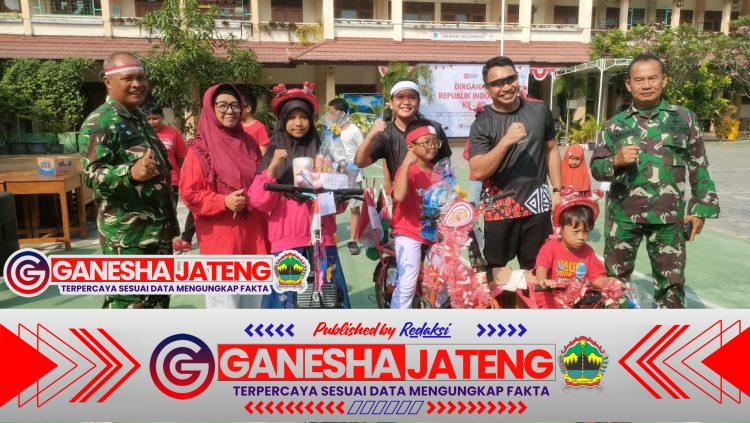 Semarakkan HUT RI Ke-80, Satgas TMMD Reguler Ke-125 Kodim 0735/Surakarta Laksanakan Gerak Jalan Dan Senam Bersama