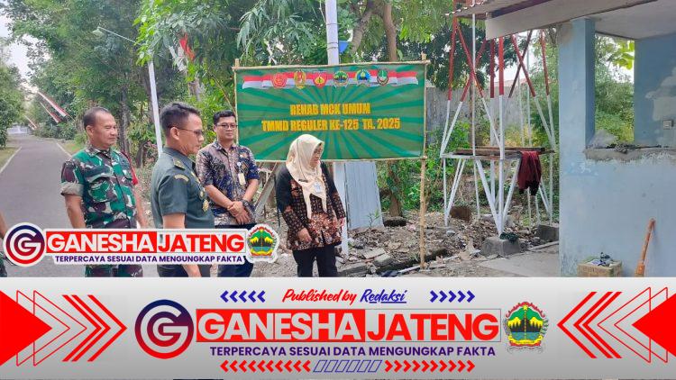 Kunjungi MCK Umum, Tim Wasev Irdam IV/Diponegoro Apresiasi Kinerja Satgas TMMD Reguler Ke -125 Kodim 0735/Surakarta