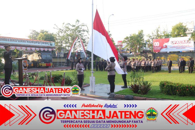 Polres Brebes dan Polsek Gelar Upacara Peringatan HUT Ke-80 Kemerdekaan RI