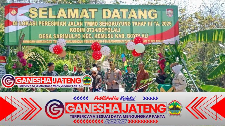 TMMD Sengkuyung Resmi Ditutup di Boyolali: Betonisasi Jalan & Program Sosial Tingkatkan Kesejahteraan Warga TMMD Sengkuyung Resmi Ditutup di Boyolali: Betonisasi Jalan & Program Sosial Tingkatkan Kesejahteraan Warga