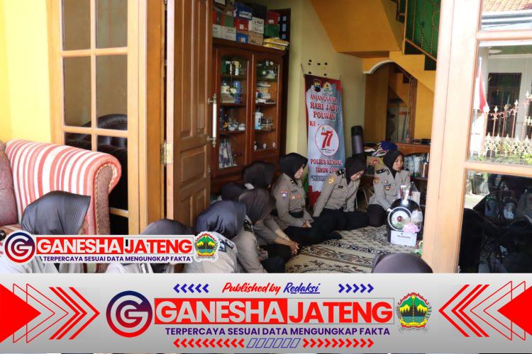 Polwan Polres Kendal Gelar Anjangsana ke Senior, Peringati Hari Jadi ke-77 Tahun