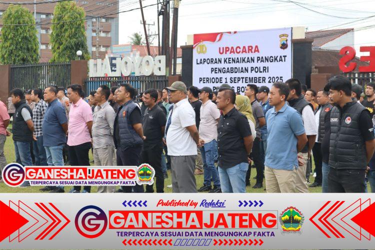 Polres Boyolali Gelar Apel Siaga, Tegaskan Kesiapan Personel Hadapi Situasi Kamtibmas