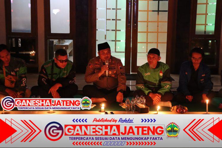 Polres Rembang Gelar Doa Bersama dengan Komunitas Ojek Online Pasca Demo Di Gedung DPR RI