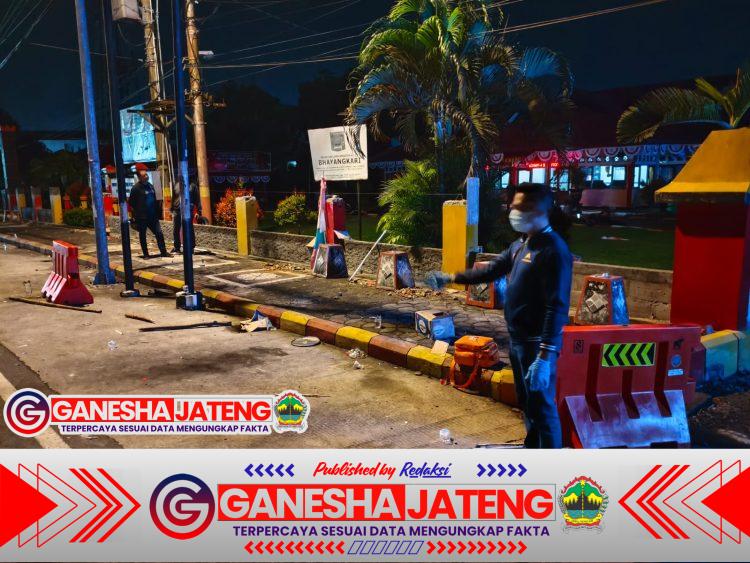 Ketegasan Polres Purworejo dan Instansi Terkait Bubarkan Aksi Anarkis di Kutoarjo.