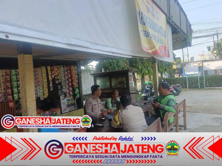 Antisipasi Kamtibmas, Polsek Balaraja Laksanakan Sambang Warung Bhabinkamtibmas