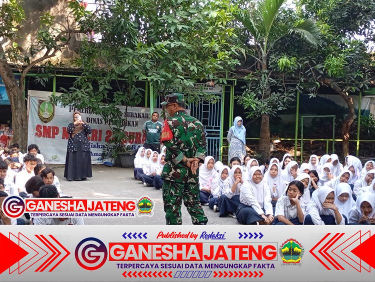 Dampak Unras Yang Anarkis, Koptu Risbiyanto Sosialisasi Kenakalan Remaja di SMP Negri 22 Surakarta Dampak Unras Yang Anarkis, Koptu Risbiyanto Sosialisasi Kenakalan Remaja di SMP Negri 22 Surakarta