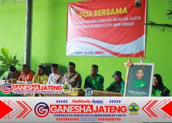 Ganesha Jateng Doa Bersama Aliansi Ojek Online dan Polres Klaten, Wujud Empati dan Komitmen Jaga Kondusivitas