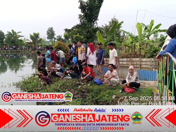 Polsek Cikupa Hadiri Pemeriksaan Kesehatan Gratis dan Lomba Mancing di Desa Pasir Jaya