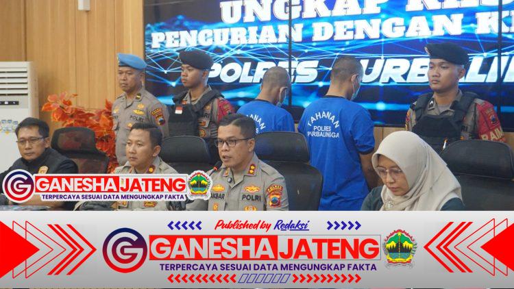 Dua Pelaku Perampokan Bank Diringkus Polres Purbalingga