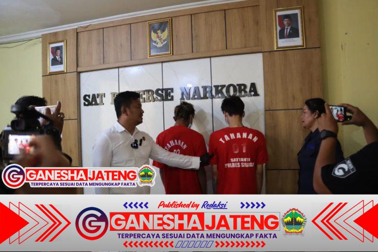 Edarkan Sabu di Sragen, Dua Pelaku Dibekuk Satresnarkoba dalam Sehari