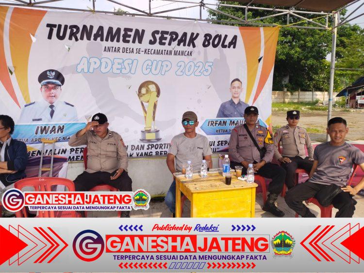 Personel Polsek Mancak Hadiri Turnamen Sepak Bola, Berikan Himbauan Kamtibmas Personel Polsek Mancak Hadiri Turnamen Sepak Bola, Berikan Himbauan Kamtibmas