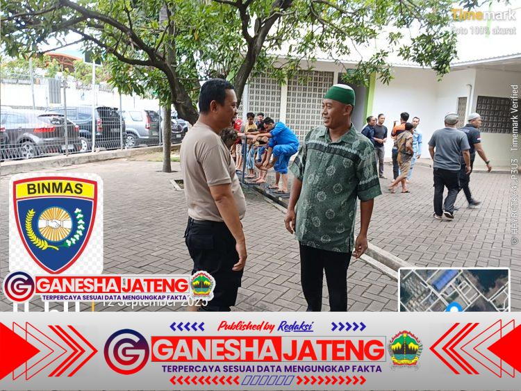Polsek KP Banten Polres Cilegon Gelar Jumat Keliling Bersama Buruh Pelabuhan Pelindo