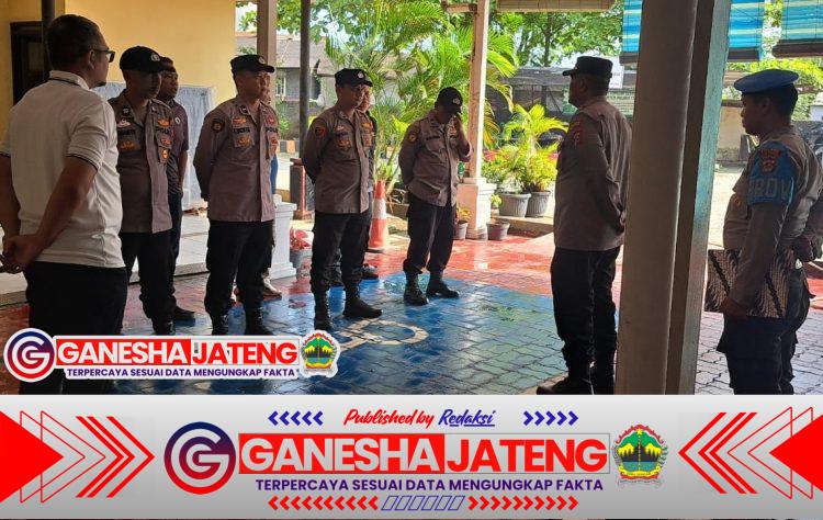 Pengamanan Markas Dilaksanakan Personel Polsek KP Banten Polres Cilegon