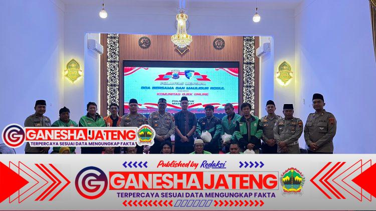 Satlantas Polrestabes Semarang Gelar Doa Bersama Ojol Sambut HUT ke-70 Lantas Bhayangkara