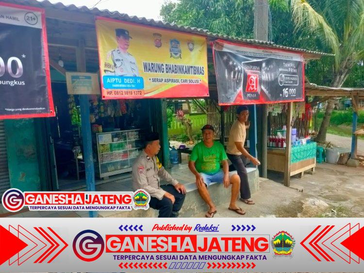 Sambang Warung, Bhabinkamtibmas Polsek Balaraja Pererat Silaturahmi dengan Warga
