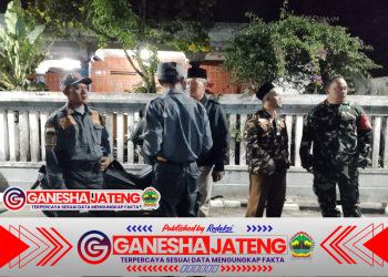 Patroli Sinergi TNI, Linmas, dan Banser Jaga Kondusifitas Wilayah Boyolali