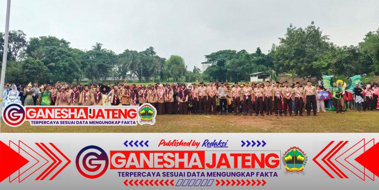 Bhabinkamtibmas Hadiri Penutupan DIANPINRU Pramuka Tingkat Kwarran Cikupa 2025