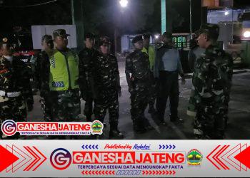 Sinergi TNI, Linmas, dan Banser Gelar Patroli Bersama di Wonosegoro