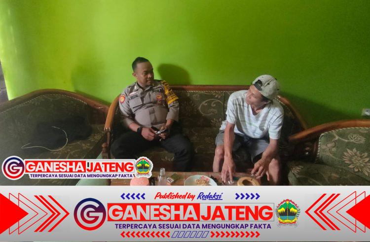 Bhabinkamtibmas Polsek Mancak Sambang Tokoh Masyarakat