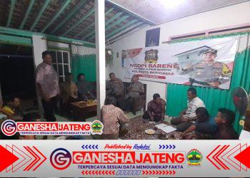 Kapolsek Wangon Polresta Banyumas Gelar Ngopi Bareng Dengan Kelompok Ternak Berkah Makmur