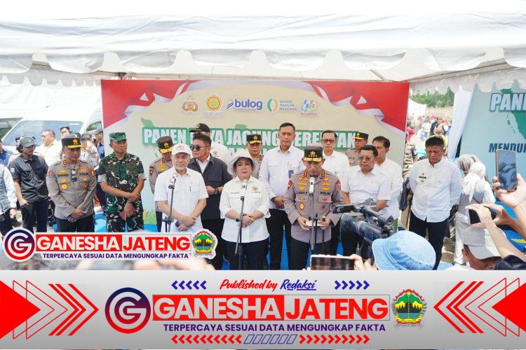 Kapolri Tegaskan Komitmen Wujudkan Lumbung Pangan Dunia Salah Satunya Jagung.