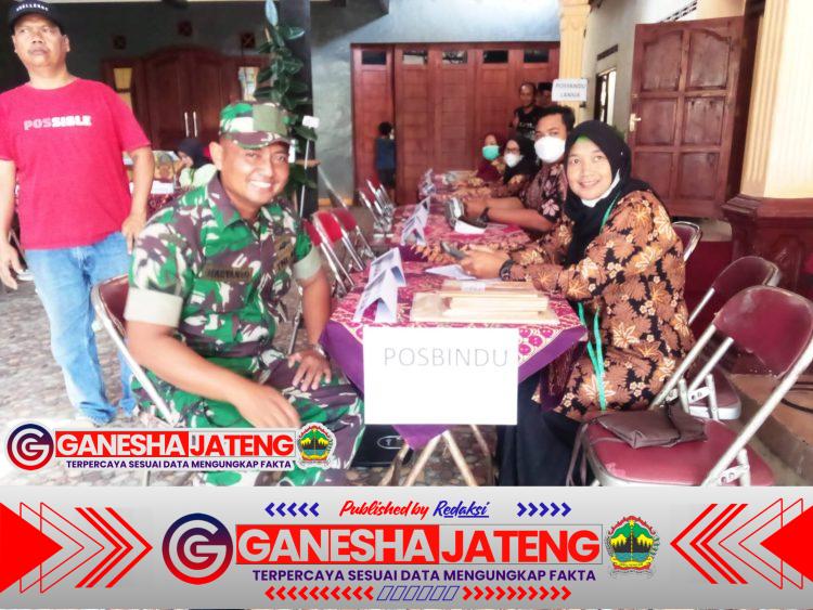 Babinsa Teras Dampingi Pelayanan Posyandu, Dukung Pencegahan Stunting di Boyolali