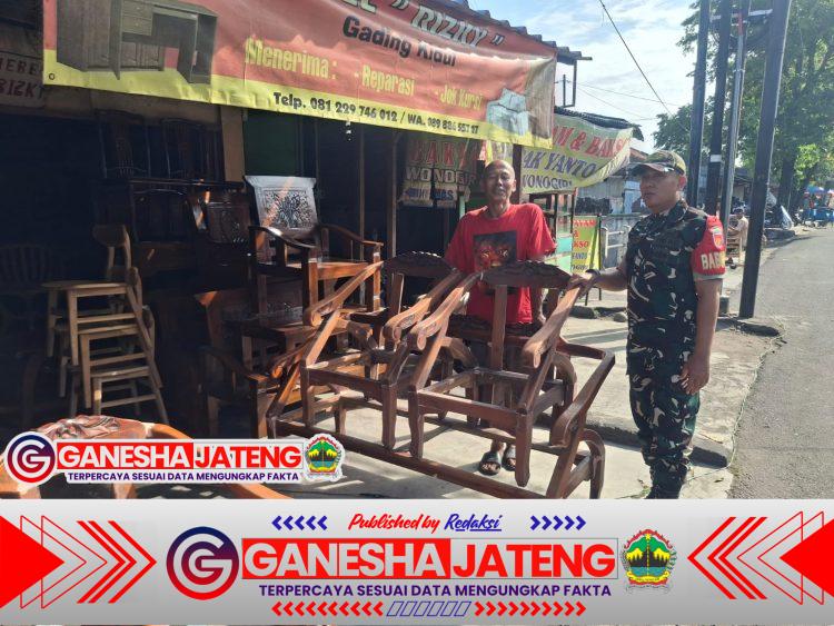 Inilah Strategi Babinsa Danukusuman, Ambil Hati Warga Harus Selalu di Pertajam