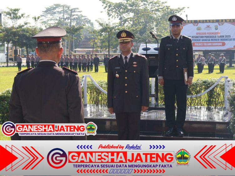 Wakapolres Tulang Bawang Pimpin Upacara Hari Kesaktian Pancasila 2025