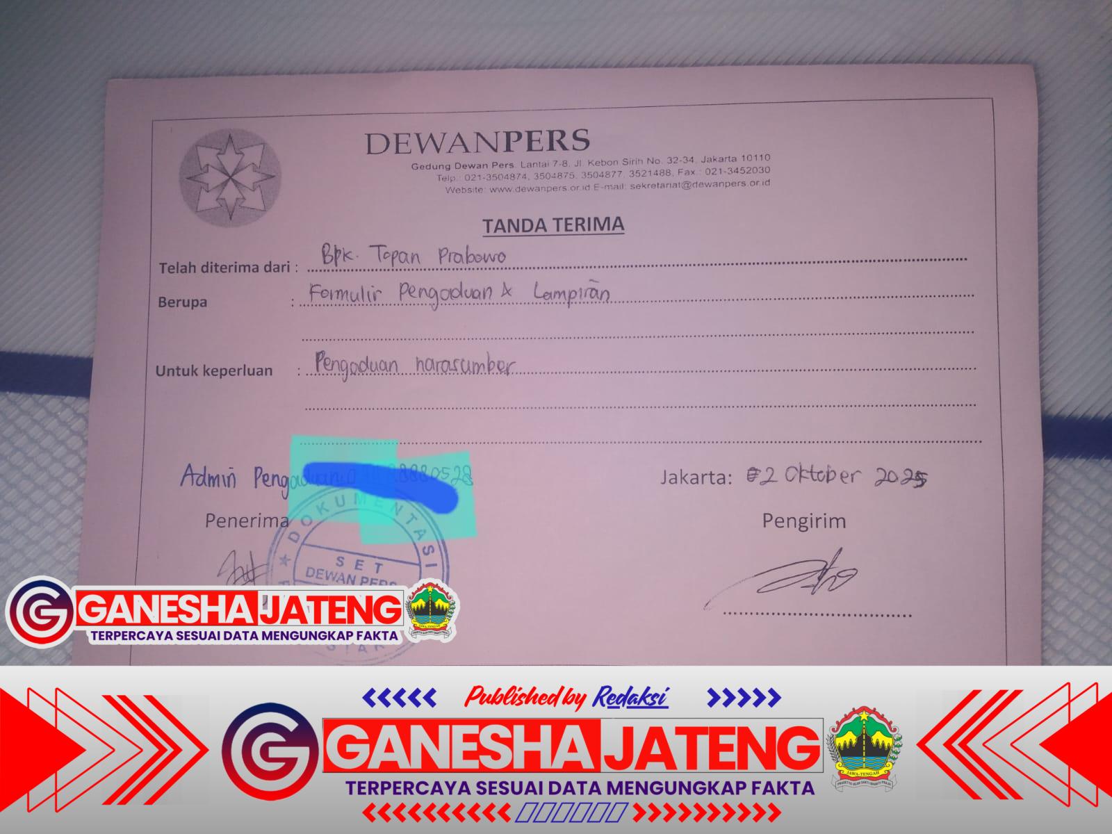 Laporan Polisi Terkait Dugaan Pencemaran Nama Baik Atas Karya Jurnalistik Kembali Menjadi Sorotan Setelah Kuasa Hukum Wartawan Terlapor, Topan Prabowo, S.H., Angkat Bicara Laporan Polisi Terkait Dugaan Pencemaran Nama Baik Atas Karya Jurnalistik Kembali Menjadi Sorotan Setelah Kuasa Hukum Wartawan Terlapor, Topan Prabowo, S.H., Angkat Bicara