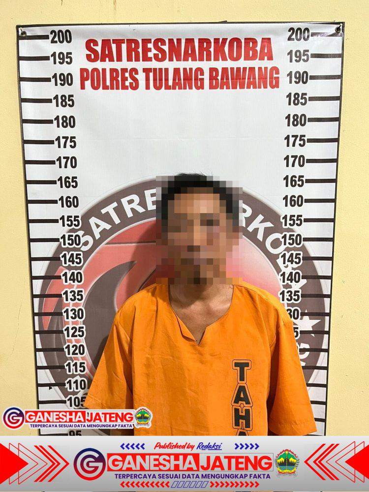 Gasak Narkoba! Satresnarkoba Polres Tulang Bawang Bekuk Pengedar Sabu di Warung Pinggir Jalan