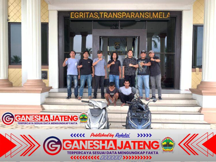 Gerak Cepat! Polres Tanjab Barat Amankan Dua Pelaku Curanmor di Tungkal Ilir